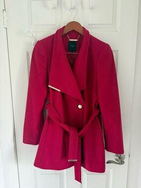 Ted Baker London Fuchsia Rosess Coat 2